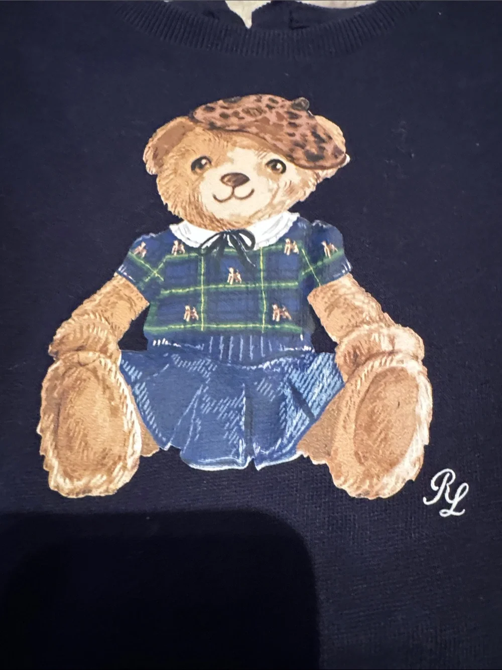 Ralph Lauren Baby Bear Appliqué Sweatshirt & Jogger Set